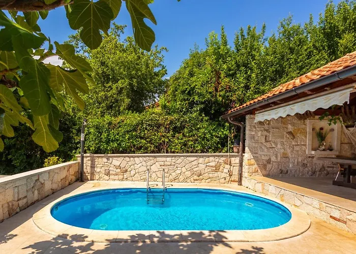Mediterranean Terrace With Bbq, Swimming Pool And Sea View Apartment Njivice
